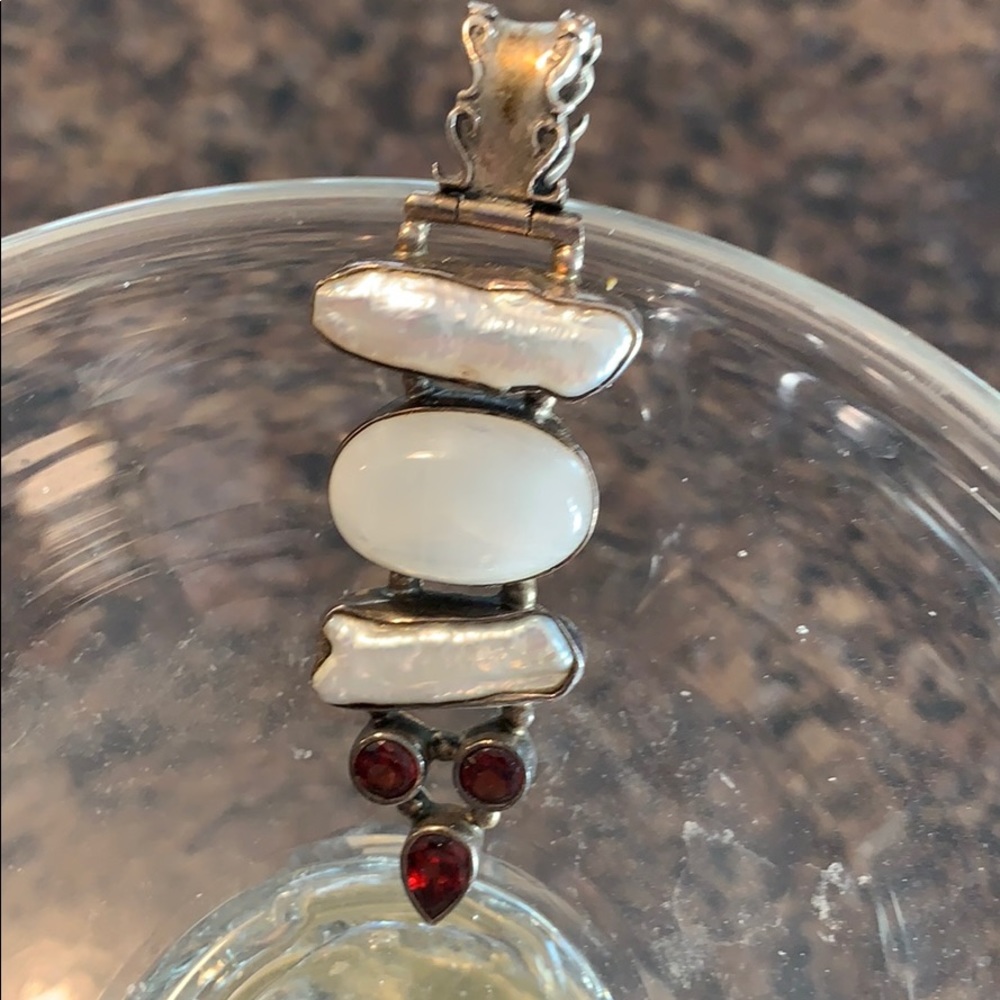 Handcrafted Sterling Silver National Stone Pendant